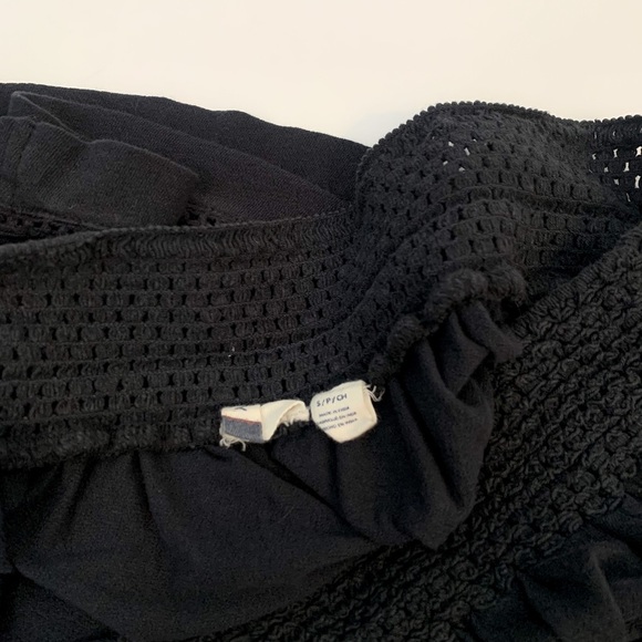 Roxy Hey Tonight Black Off-the-Shoulder Blouse Size Small - Picture 10 of 12